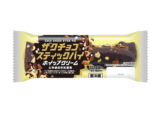 ザクチョコスティックパイ　ホイップクリーム　とやまの牛乳使用