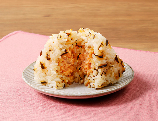 塩こんぶごはんと明太ツナマヨネーズ