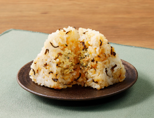 塩こんぶごはんとわさびツナマヨネーズ