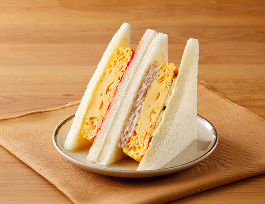おだしのきいた玉子焼&ハムサンド