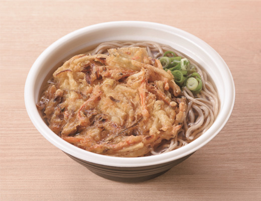 石臼挽きそば粉使用 野菜かき揚げそば