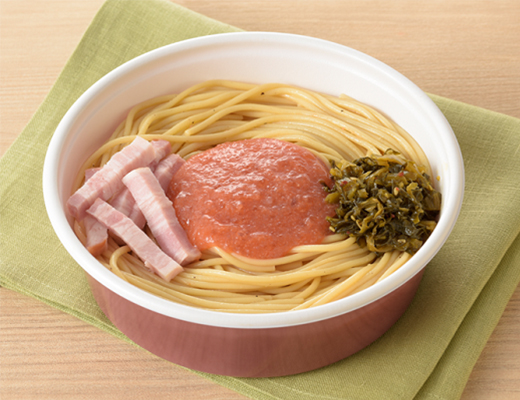 五島産高菜と明太子の和風パスタ