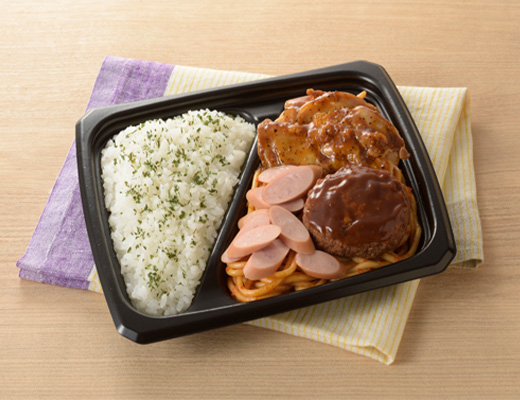 グリルチキン＆ハンバーグ弁当