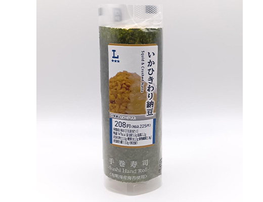 手巻寿司 いかひきわり納豆