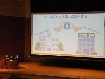 企業インターンワーク「N・M・R」チーム発表の様子