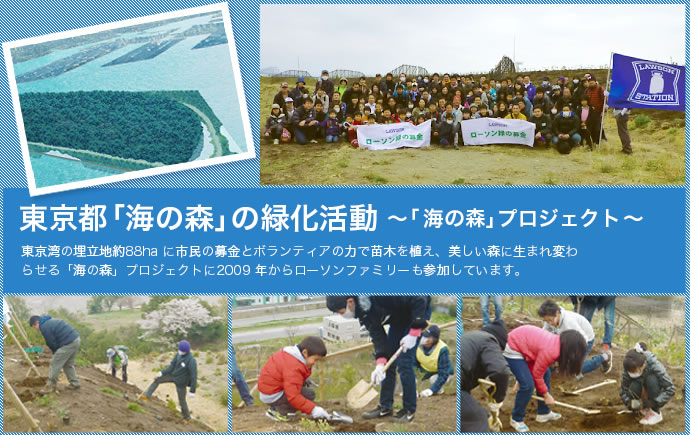 東京都「海の森」の緑化活動～「 海の森」プロジェクト ～