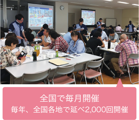 エリア会 全国で毎月開催 毎年、全国各地で延べ2,000回開催
