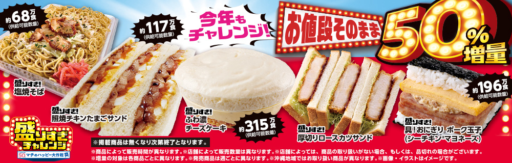 盛りすぎチャレンジ 2週目商品