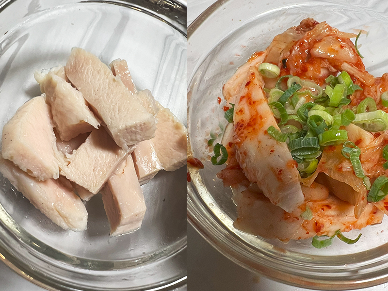 鶏キムチ材料