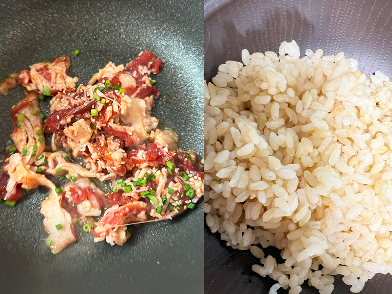 味付きカルビとごはん
