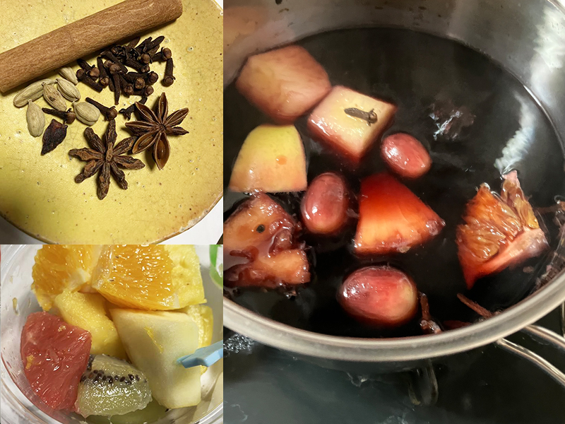 ホットサングリアの作り方