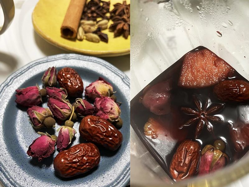 ホットサングリアの作り方