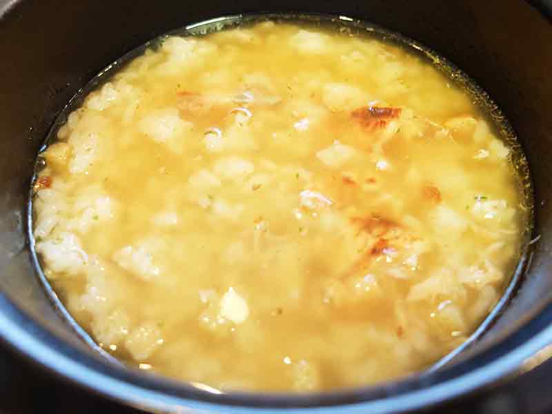 軽く煮立てます