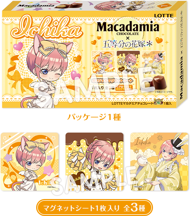 パッケージ1種 マグネットシート1枚入り 全3種