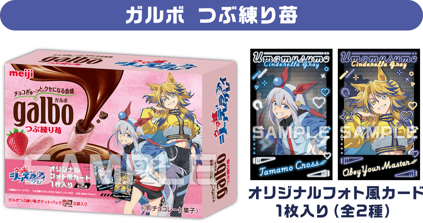 【ガルボ つぶ練り苺】オリジナルフォト風カード1枚入り（全2種）