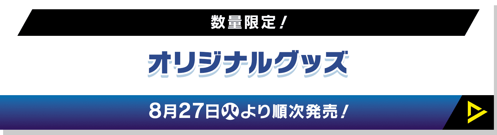 数量限定！ オリジナルグッズ