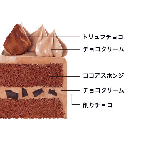 苺のケーキ＆チョコケーキ 2個