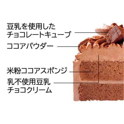 卵と乳と小麦不使用のチョコレートケーキ ５号