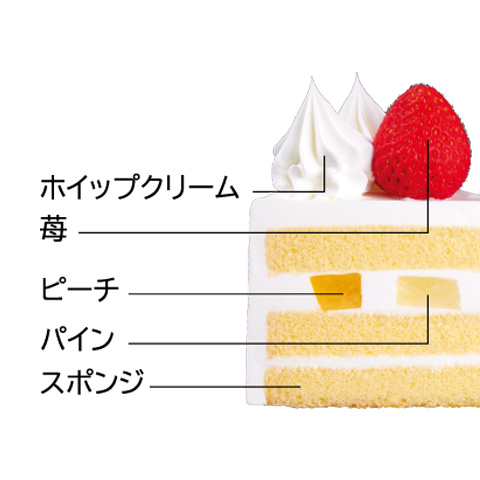 苺のクリスマスケーキ ４号