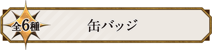 全6種 缶バッジ