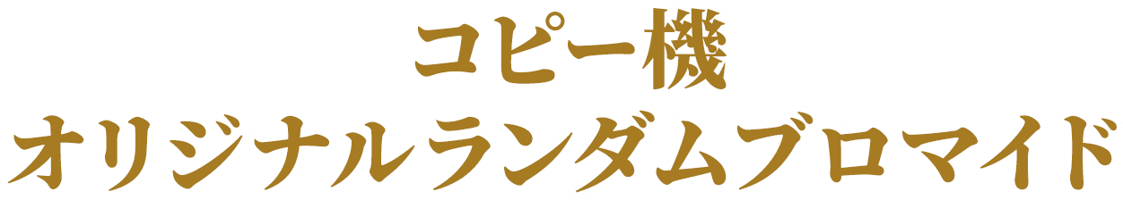 コピー機オリジナルランダムブロマイド