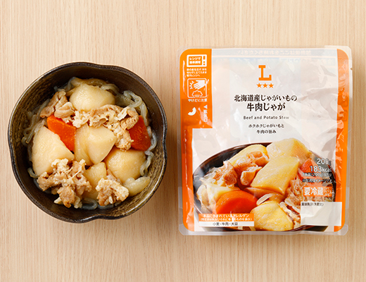 北海道産じゃがいもの牛肉じゃが