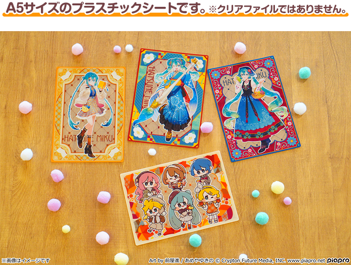 A5サイズのプラスチックシートです。※クリアファイルではありません。