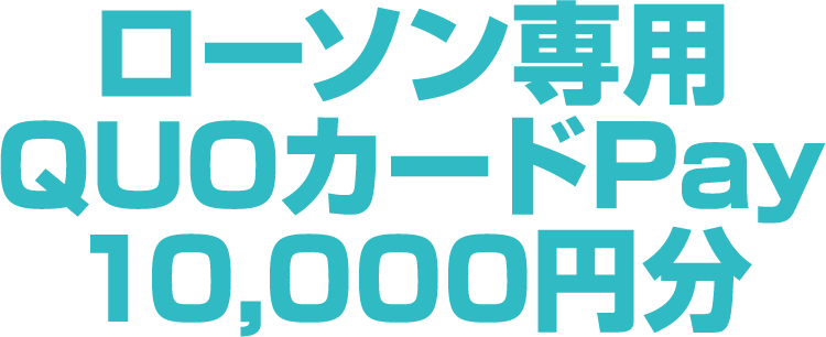 ローソン専用QUOカードPay10,000円分