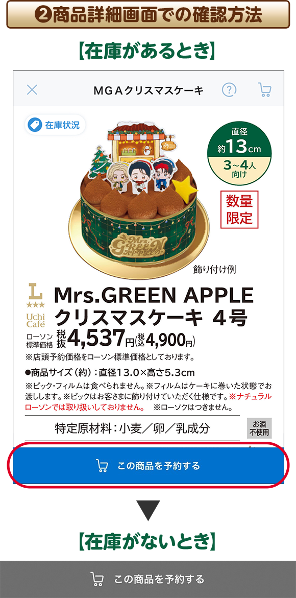 2 商品詳細画面での確認方法