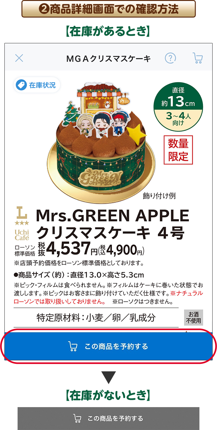 2 商品詳細画面での確認方法