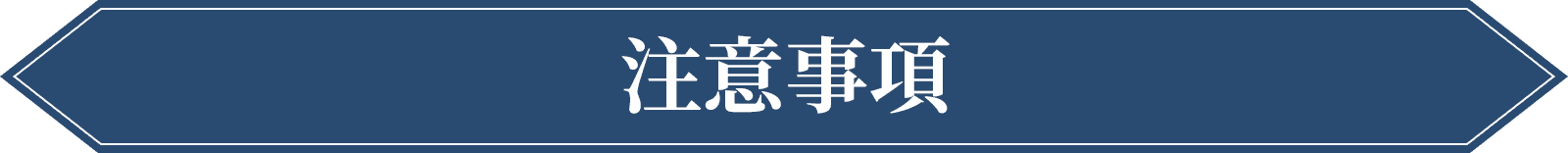 注意事項
