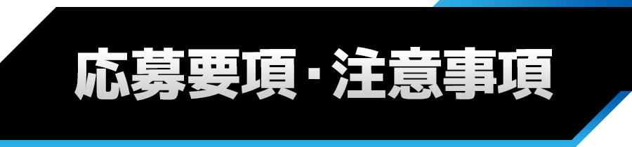 応募要項・注意事項