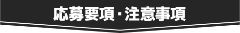 応募要項・注意事項