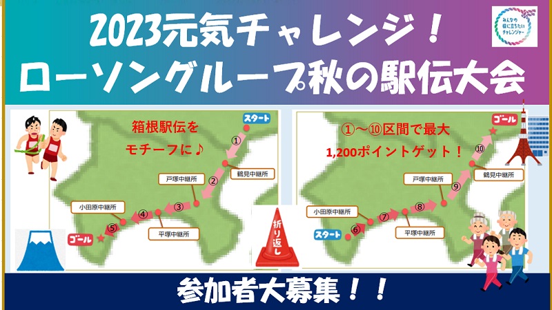 2023『元気チャレンジ！ローソングループ秋の駅伝大会』