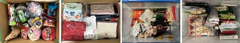 集まった商品の一例