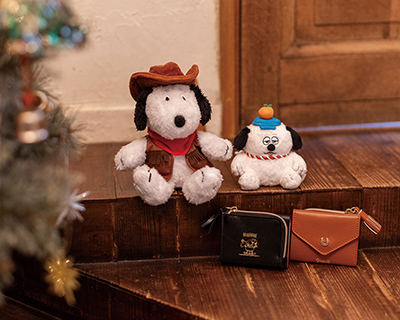 『SNOOPY'S BROTHER OLAF 鏡餅オラフのぬいぐるみチャーム BOOK』 『SNOOPY YEAR OF THE HORSE MINI WALLET BOOK BLACK』 『SNOOPY YEAR OF THE HORSE MINI WALLET BOOK BROWN』　画像