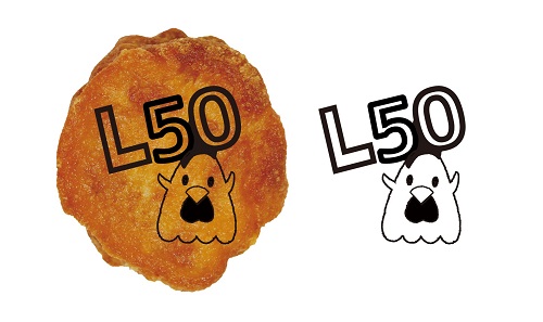 ローソン50周年オリジナルのデザインからあげクン焼き印