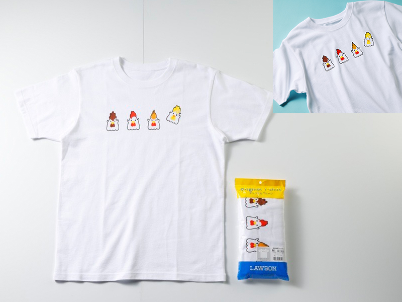 ローソンＴシャツ　 からあげクンオールスター 白　Ｍ/Ｌ/ＬＬ