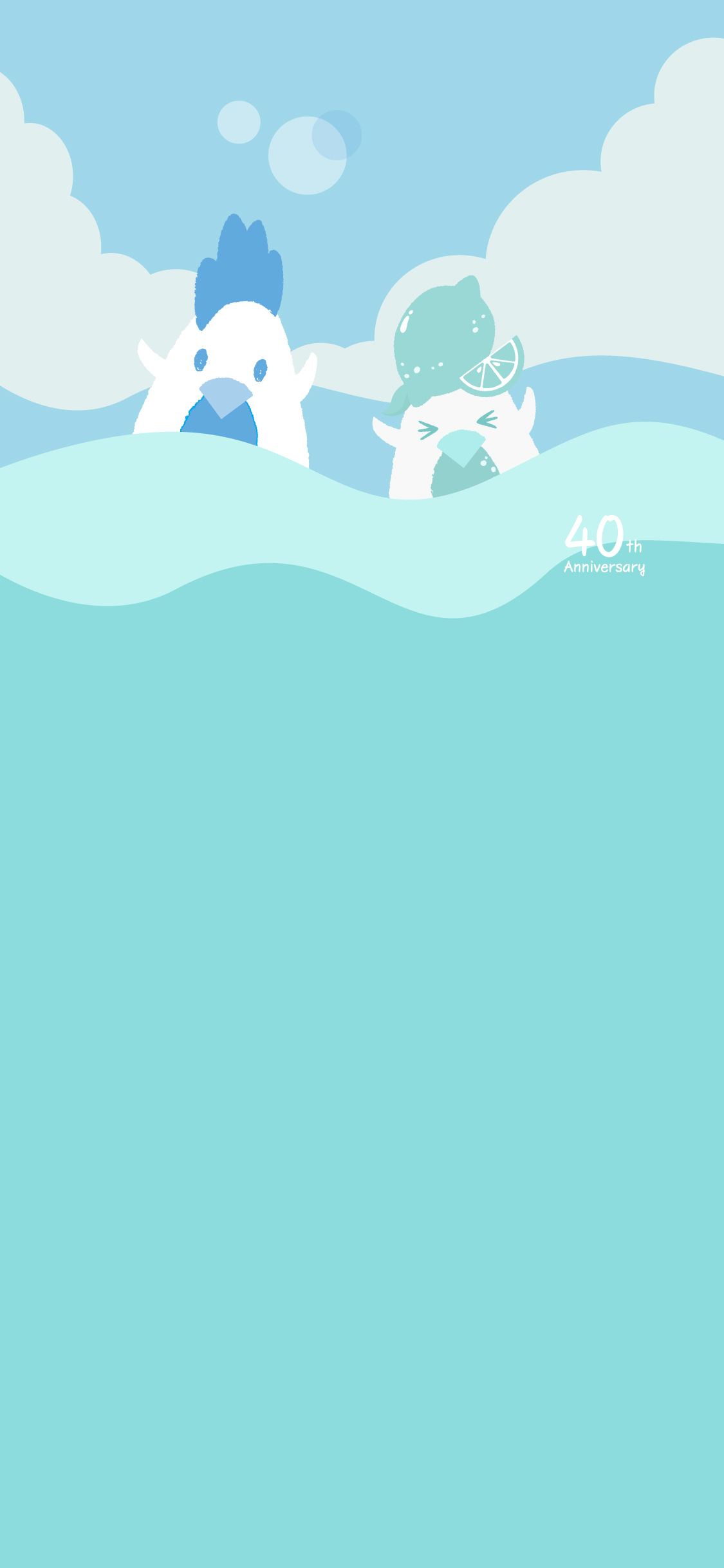 1125x2436　からあげクンスマホ壁紙
