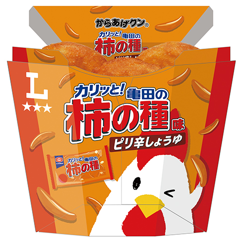 からあげクン  田の柿の種味 ピリ辛しょうゆ