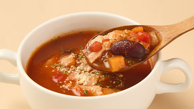 ローソン　食物繊維が摂れる　ミネストローネ