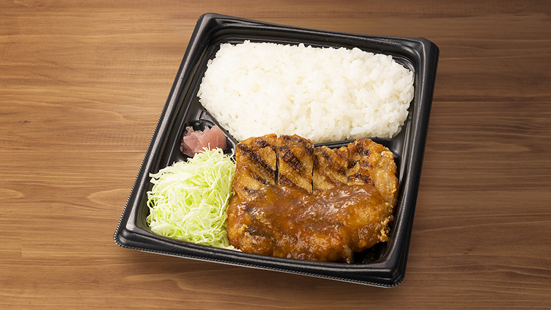 おろしポン酢の鶏もも焼弁当