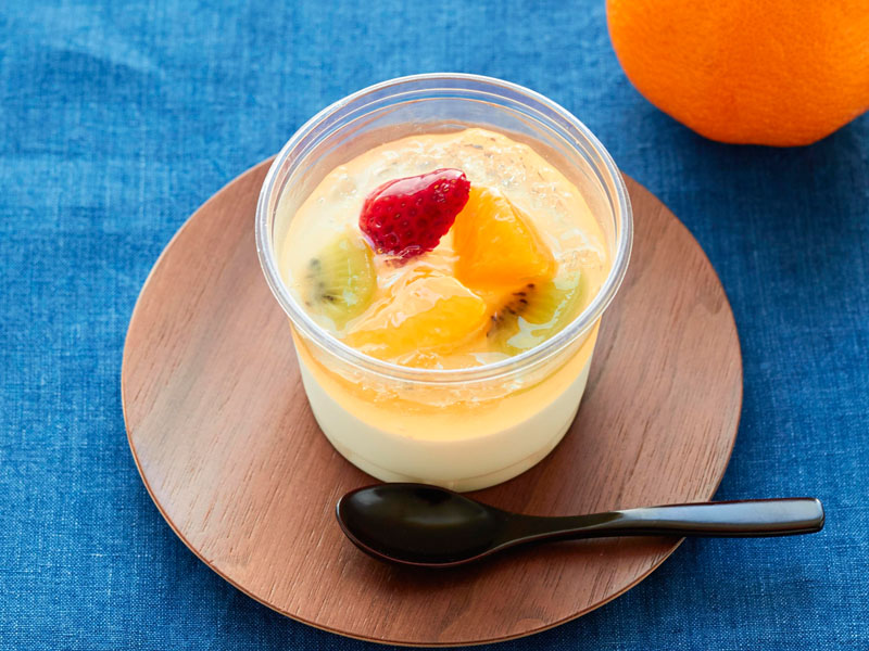 熊本県産デコポンの杏仁豆腐