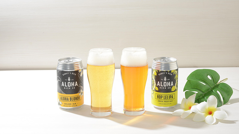 ALOHA BEER アロハブロンド缶/ホップレイIPA缶