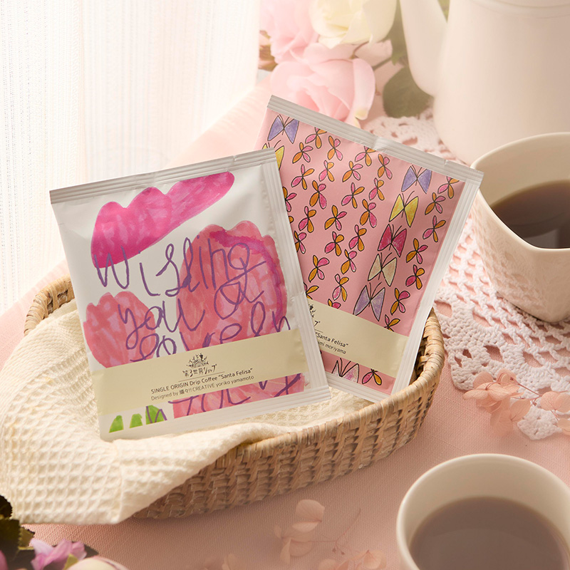 ドリップコーヒーlovely day/蝶々とお花