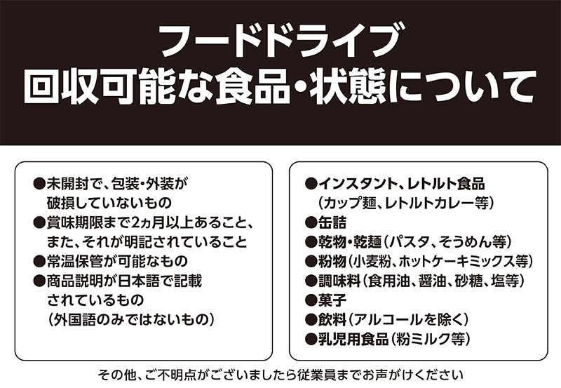 ご不明点がございましたら従業員にお声がけください。