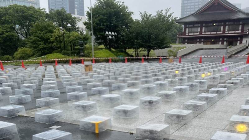 ドローン等間隔の様子