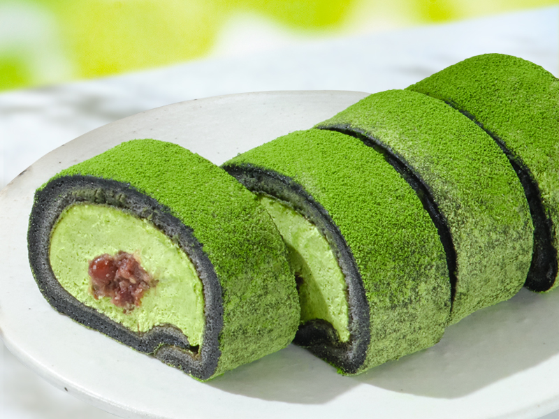Uchi Café ×森半 お餅で巻いた濃い抹茶もち食感ロール 4枚入