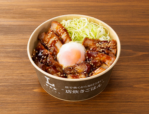 直火で炙った焼豚丼