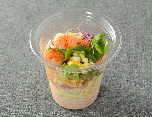 振っておいしいパスタサラダ　海老明太子